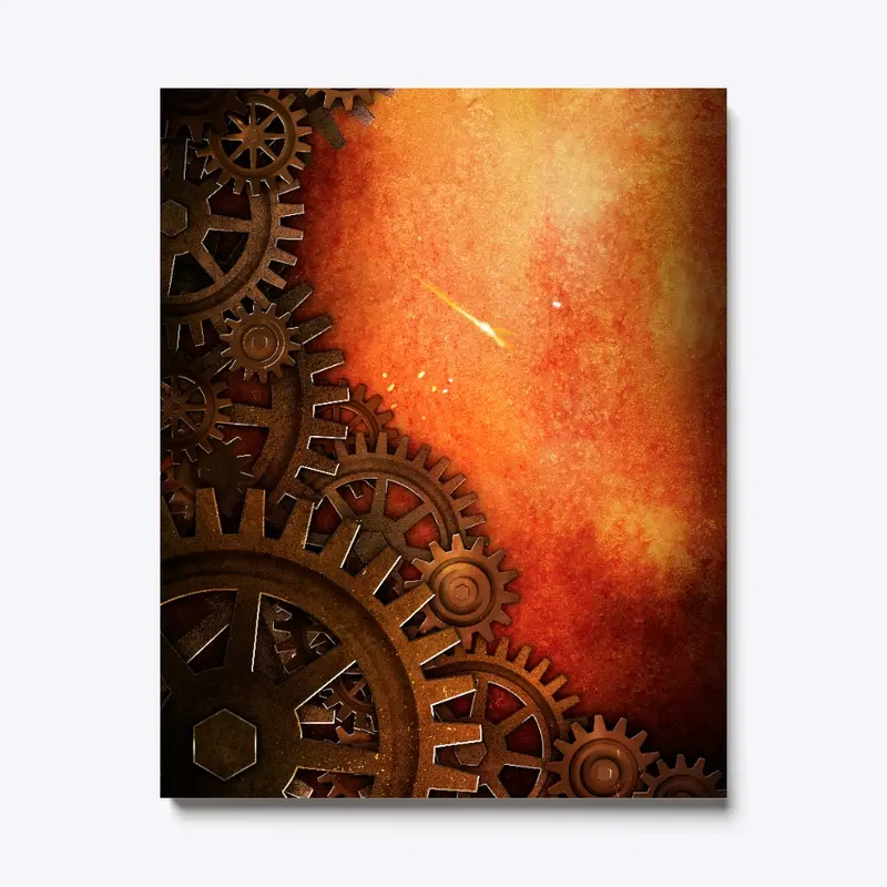 Synchronized Gears Canvas Print