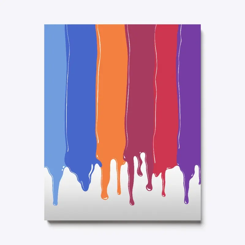 Paint Drips Canvas Print