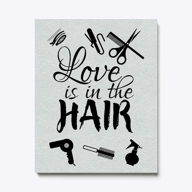 Love is in The Hair Canvas Print