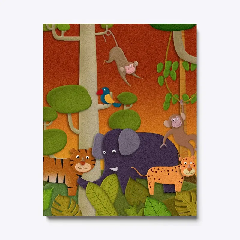 Jungle Fun Canvas Print