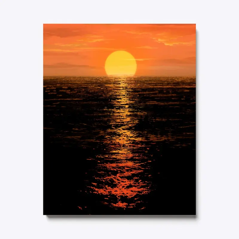 Dark Sunset Canvas Print