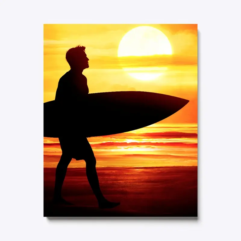 Surf N Sun Canvas Print